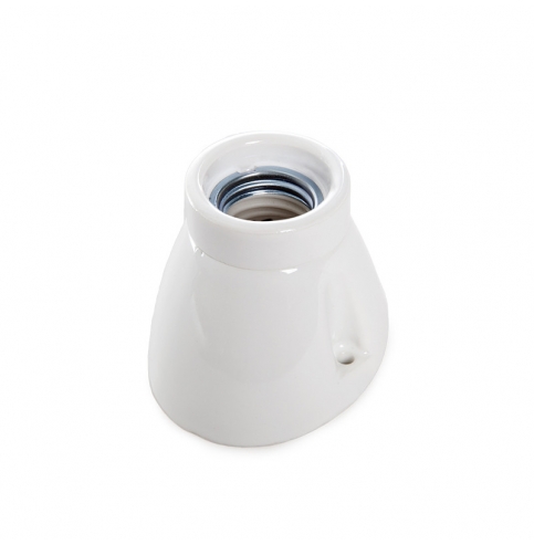 Aplique E27 Porcelana Blanca Ø 75Mm H 65Mm Mila [AM-AC510]