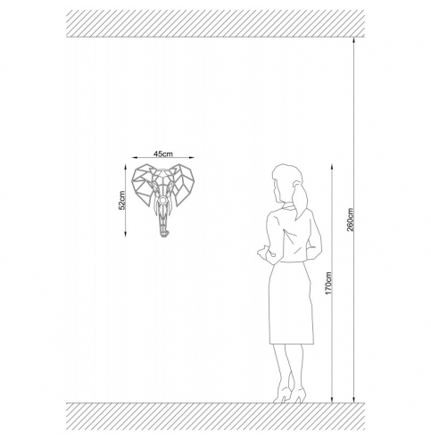 Aplique \"608 - A\" Negro 1xE27 Sin Bombilla [OPV-526SHD1127]