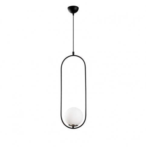 Lámpara Colgante \"Mudoni - MR - 837\" Negro/Blanco 1xE27 Sin Bombilla [OPV-536NTD1130]