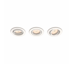 Juego de 3 Aros Empotrables Philips Enneper Circular Blanco GU10