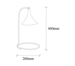 Lámpara Mesa \"Yılan - NT - 120\" Negro/Cobre 1xE27 Sin Bombilla [OPV-521SHN2213] 2