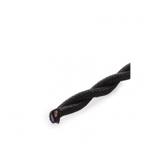 Cable Trenzado 2X0,75 Negro  X 1M [SKD-CT275-BLACK]