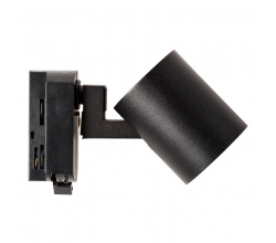 Foco Carril Monofásico \"Lumiastra\" 1xGU10 Negro Sin Bombilla
