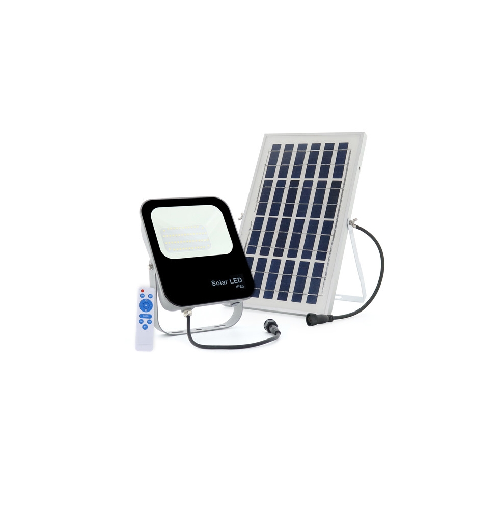 Proyector LED Solar 30W IP65  Control Remoto
