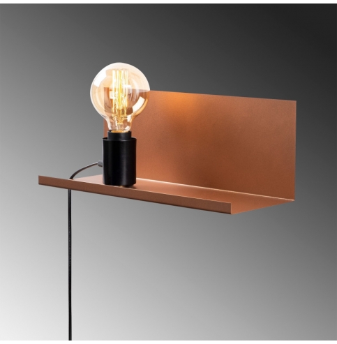 Aplique de Pared \"Tokyo - 501-R COPPER\" Cobre 1xE27 Sin Bombilla [OPV-521SHN2192]