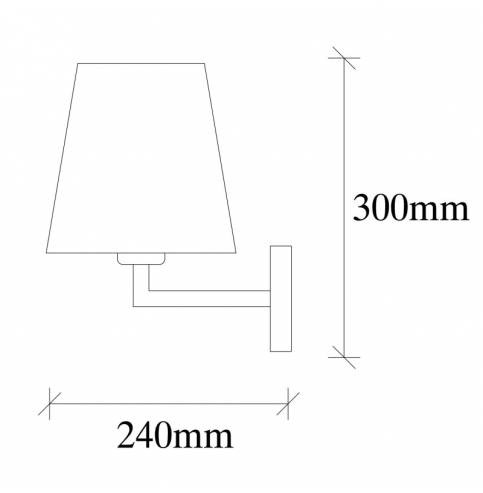 Aplique de Pared \"Profil - 4659\" Negro/Blanco 1xE27 Sin Bombilla [OPV-892OPV1253]