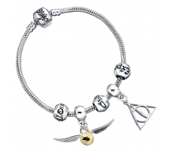 Pulsera plateada charms...