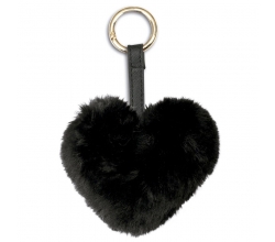 Llavero peluche Corazon negro