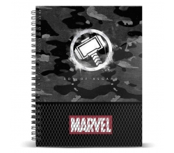 Cuaderno A5 Thor Hammer Marvel