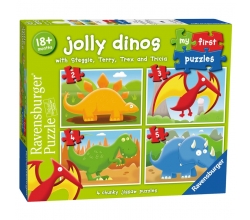 Puzzle Dinosaurios 2-3-4-5pz