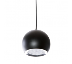 Lámpara LED Colgante Bola Negro 12W 1100Lm 30.000H Lila [HO-SUSP12W-B-B-WW]