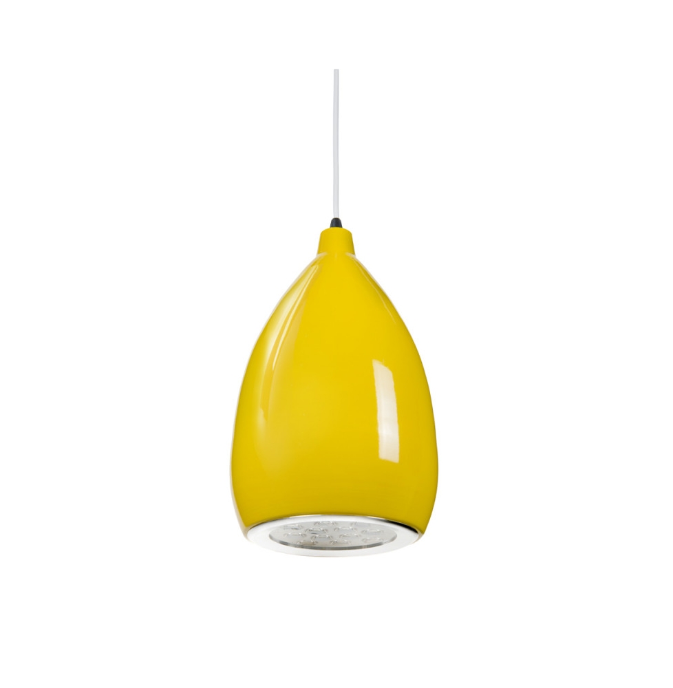 Lámpara LED Colgante Pera Amarillo 12W 1100Lm 30.000H Rebecca [HO-SUSP12W-A-Y-WW]