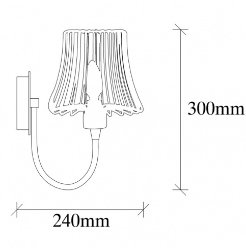 Aplique de Pared estilo industrial \"Fellini - MR - 818\" Negro/Cobre 1xE14 Sin Bombilla [OPV-536NTD2108]