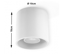 Lámpara Techo \"ORBIS\" Blanco IP20 1xGU10 Sin Bombilla [SOL-SL.0021] 2