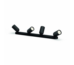 Aplique de Pared  Philips Pongee Negro  4xGU10 [PH-8718696164877]