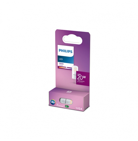Bombilla LED Philips G4 12V  1.8W 215Lm 3000K [PH-929002389117]
