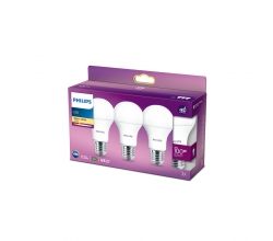 Pack 3 Bombilla LED Philips E27 A60  13W 1521Lm 2700K [PH-929001234535]