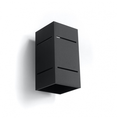 Aplique de Pared \"BLOCCO\" Negro IP20 1xG9 Sin Bombilla [SOL-SL.0478]