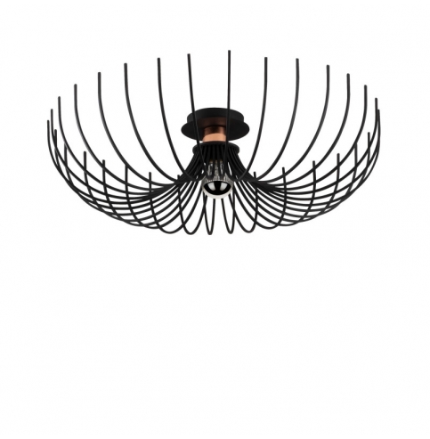 Lámpara de Techo de diseño \"Aspendos\" Negro 1 x E 27 Sin Bombilla [OPV-525NOR1294]