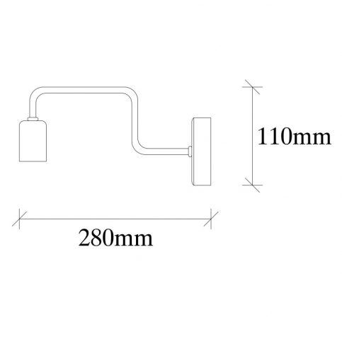 Aplique de Pared \"Denge - 3432\" Megro/Niquel 1xE27 Sin Bombilla [OPV-892OPV1228]