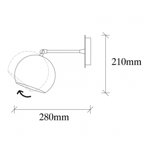 Aplique de Pared \"Sivani\" Vintage 1 x E 27 Sin Bombilla [OPV-527ABY3186]