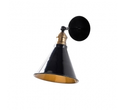 Aplique de Pared estilo vintage \"Berceste - 251-A\" Negro 1xE27 Sin Bombilla [OPV-521SHN2186]