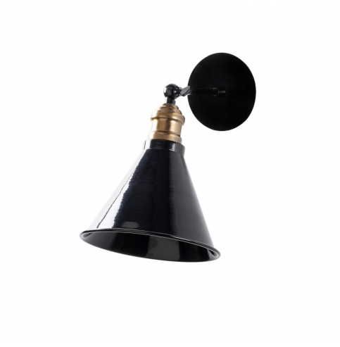 Aplique de Pared estilo vintage \"Berceste - 251-A\" Negro 1xE27 Sin Bombilla [OPV-521SHN2186]