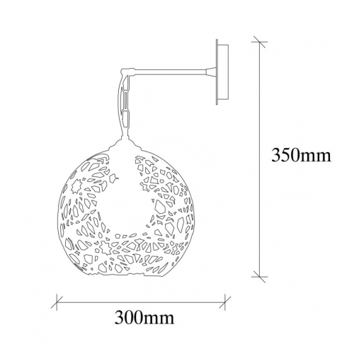 Aplique de Pared estilo industrial \"Fellini\" Negro 1 x E 27 Sin Bombilla [OPV-527ABY3161]