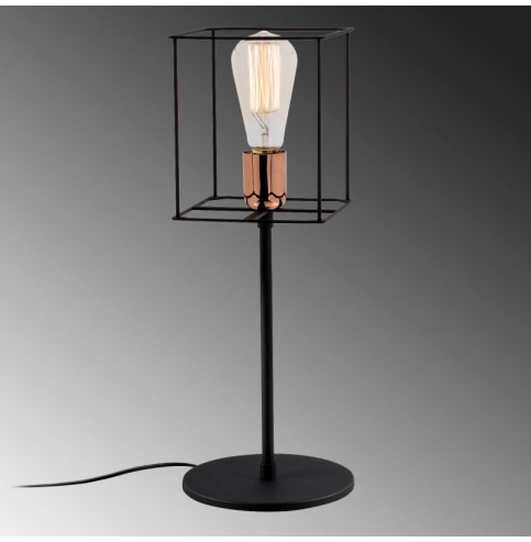 Lámpara de Mesa de estilo moderno \"Fellini\" Negro 2 x E 27 Sin Bombilla [OPV-527ABY2180]