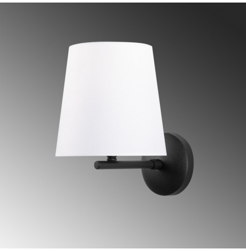 Aplique de Pared con pantalla \"Profil\" Negro/Blanco 1 x E 27 Sin Bombilla [OPV-892OPV1261]