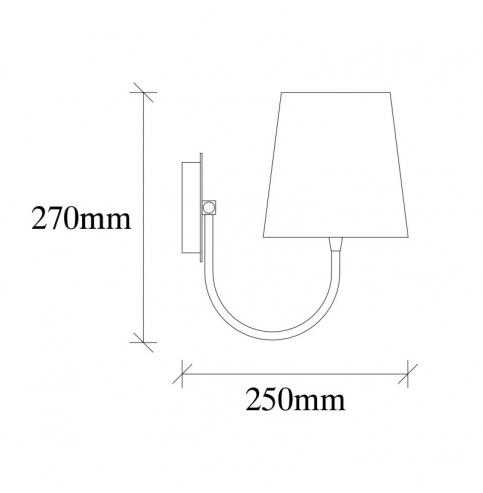 Aplique de Pared con Ilustraciones \"Prenses - 101-A09\" Multicolor 1xE27 Sin Bombilla [OPV-521SHN2121]