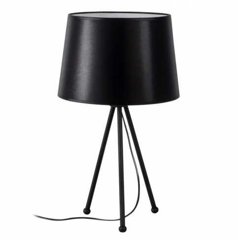 Lámpara de mesa con Pantalla \"Salihini - MR - 673\" Negro 1xE27 Sin Bombilla [OPV-527ABY2208]