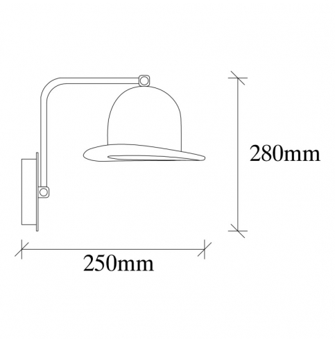 Aplique de Pared de estilo moderno \"Fötr Sivani - MR-322\" Amarillo 1xE27 Sin Bombilla [OPV-527ABY3105]