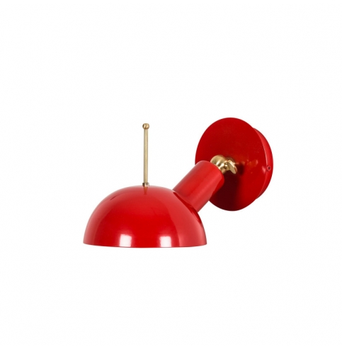 Aplique de Pared de estilo moderno \"Sivani - MR-655\" Rojo/Cobre 1xE27 Sin Bombilla [OPV-527ABY3137]