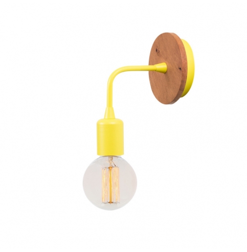 Aplique de Pared estilo vintage \"Dartini - MR - 730\" Amarillo 1xE27 Sin Bombilla [OPV-527ABY3149]