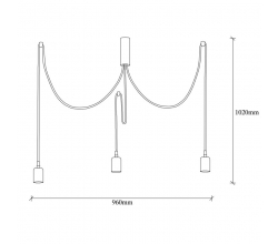 Lámpara Colgante vintage \"Kabluni - MR - 915\" Cobre 3xE27 Sin Bombilla [OPV-536NTD1116] 2
