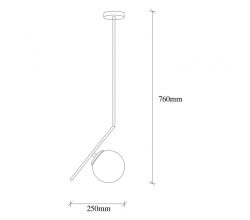 Lámpara Colgante \"Dolunay - 143-AV\" Negro 1xE27 Sin Bombilla [OPV-521SHN1129] 2