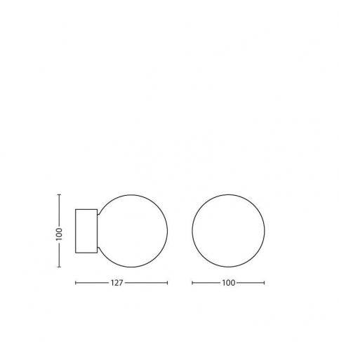 Aplique de Pared LED Philips Drops Cromado 42W 630Lm [PH-8718291455295]