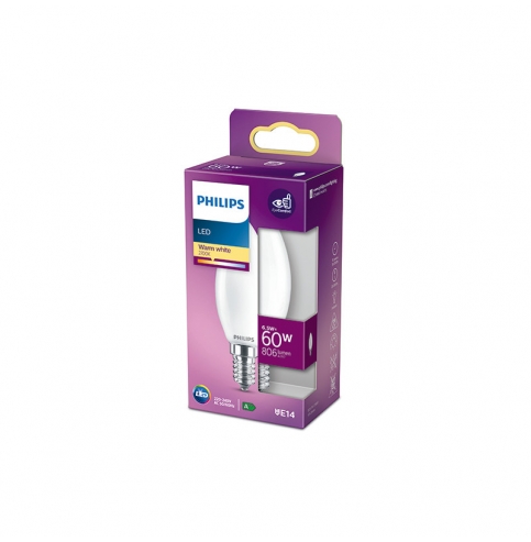 Bombilla LED Philips E14 B35  6.5W 806Lm 2700K [PH-929002028255]