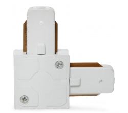 Conector 90º Carril Focos LED Blanco 2