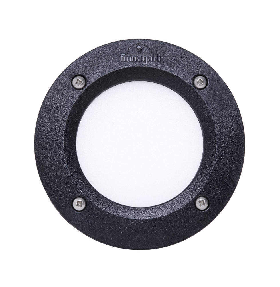 Lámpara de Pared Empotrada para Exterior Fumagalli Leti 100 Negro GX53 LED 3W Blanco Cálido Elizabeth