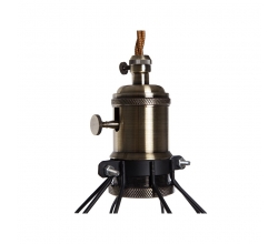 Lámpara Colgante Whiskey - Negro Portalámparas E27 Cable 5M Interruptor Rotativo [AM-AT534] 2