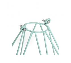 Jaula Metalica Diamante Verde Menta Portalámparas Ah013 - Ah003 [AM-AG305] 2