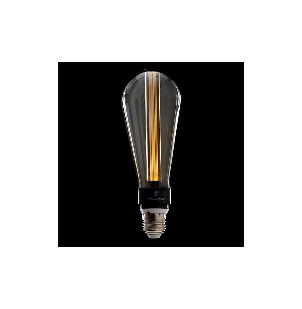 Bombilla de LEDs Art Deco 3D St64 5W E27 Vidrio Gris [AM-AL101]