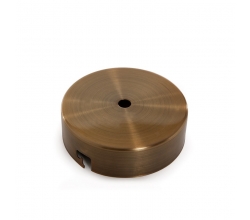 Rosetón Bronx Metálico Color Cobre Viejo Ø100Mm Cable Simple [AM-AR073] 2