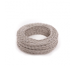 Cable Trenzado Lona Beige 2X0,75   X 1M [AM-AX716]