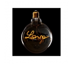 Bombilla Vintage Love E27 Dimable 4W G125 Vidrio Ámbar [AM-DLOVE]