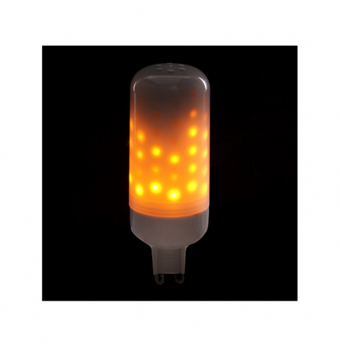 Bombilla LED Efecto Llama G9 3W 25000H