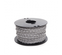 Cable Trenzado Lona Gris 2X0,75   X 1M [AM-AX371]