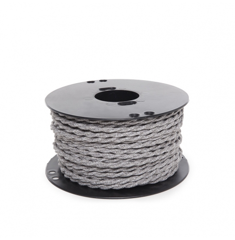 Cable Trenzado Lona Gris 2X0,75   X 1M [AM-AX371]